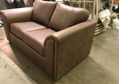 Marshall Quality brown leather 2 seater