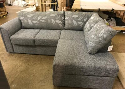 Byron grey corner sofa