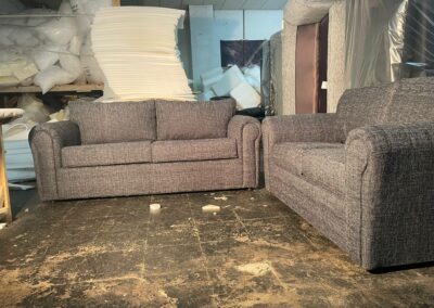 Grey 2 seaters sofa