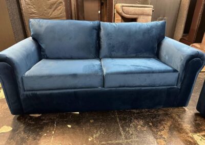 Blue 2 seaters sofa