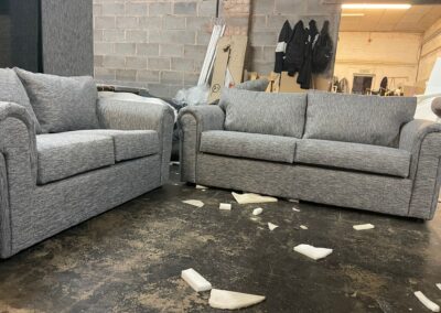 Grey 2 seaters sofa