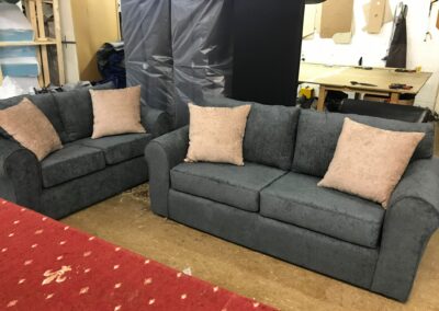 sofa grey 2 seaters