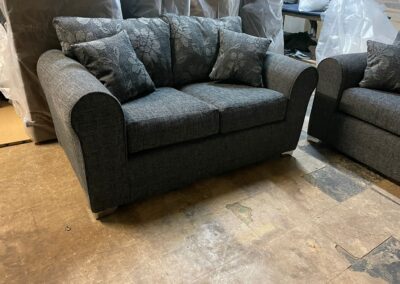 sofa grey 2 seaters