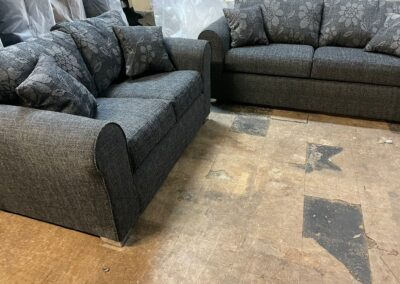 sofa grey 2 seaters