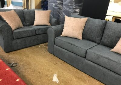 sofa grey 2 seaters